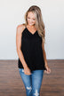 Speaks To My Soul Racerback Tank Top- Black