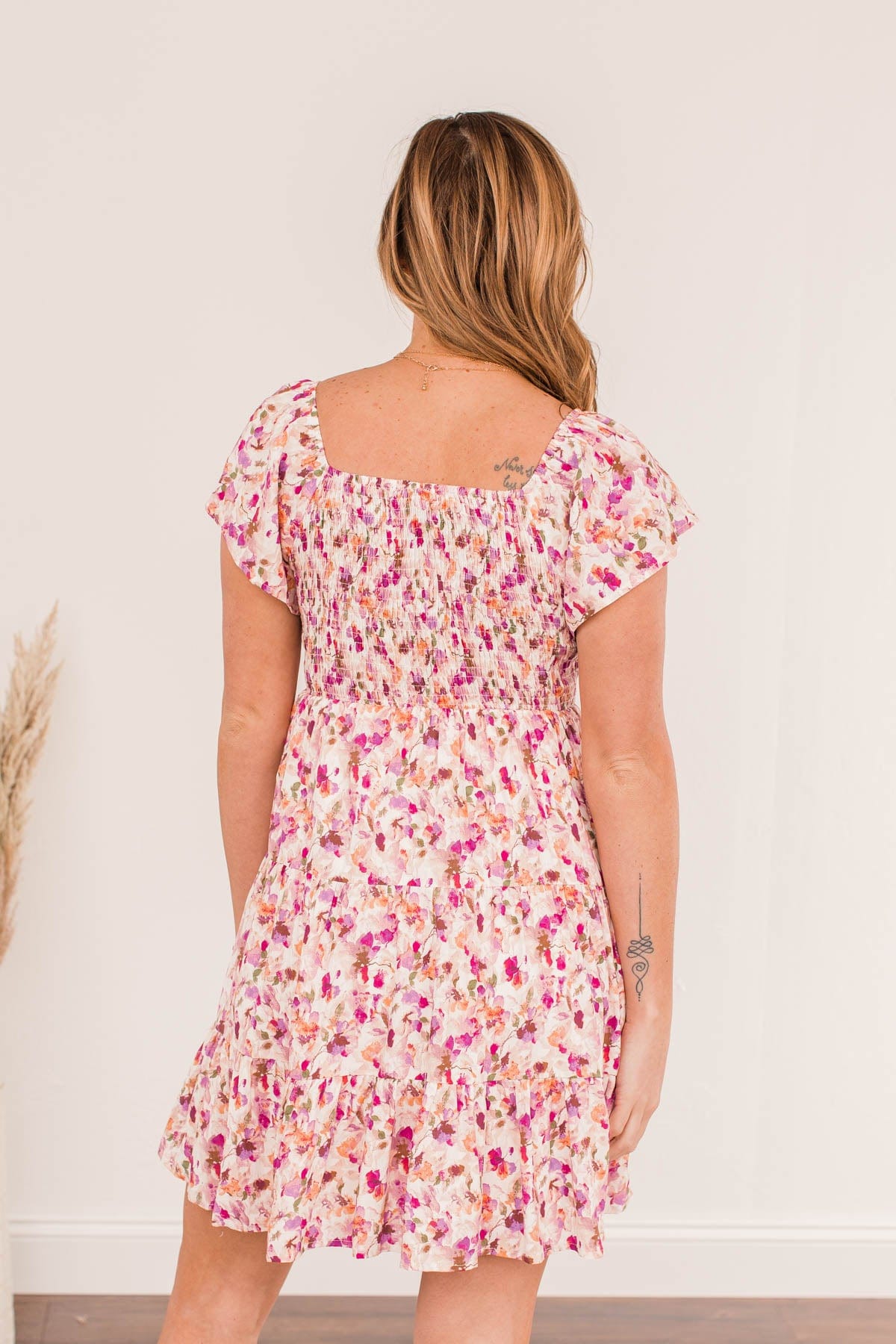 Pleasant Afternoon Mini Dress- Pink