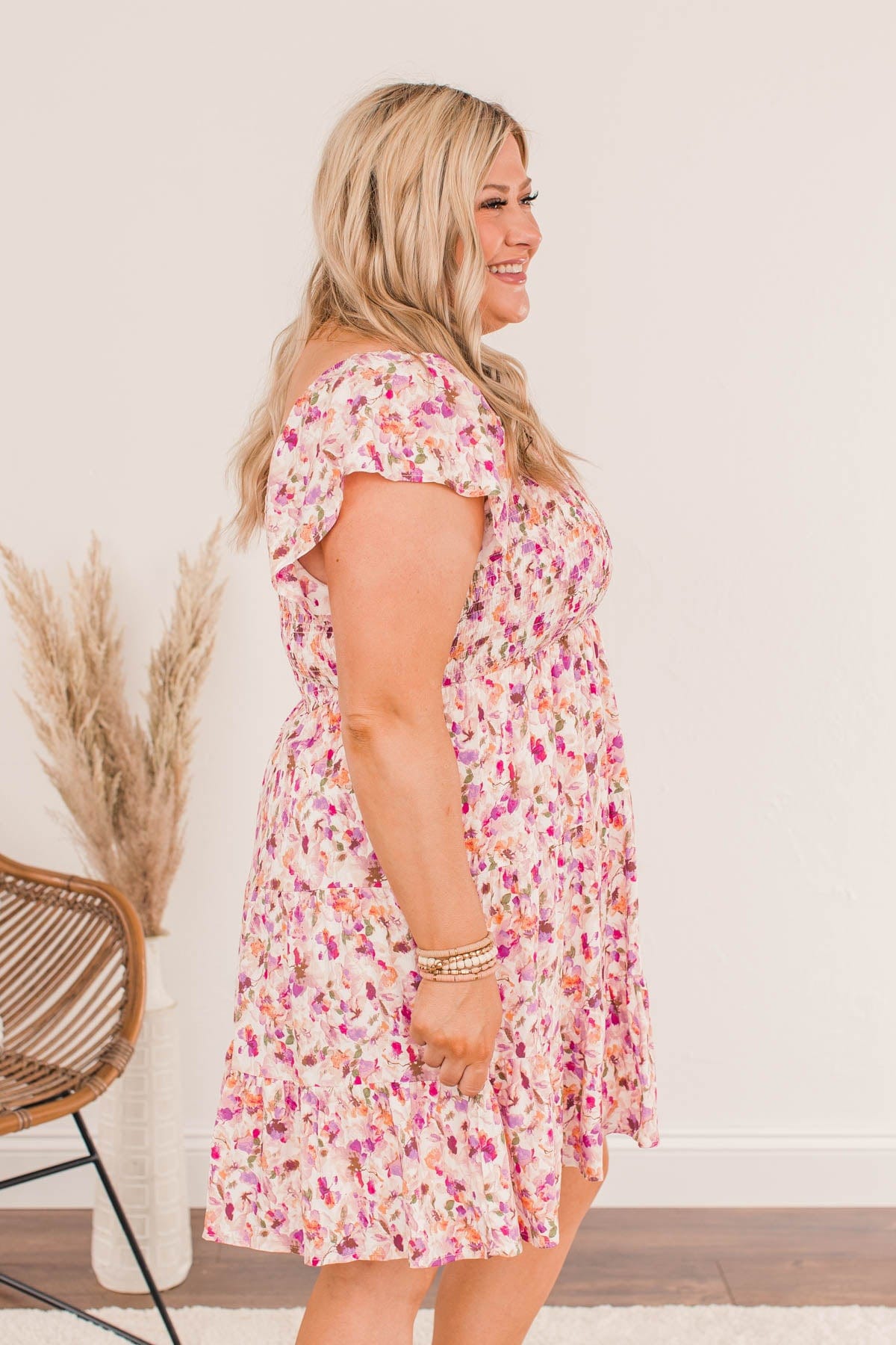 Pleasant Afternoon Mini Dress- Pink