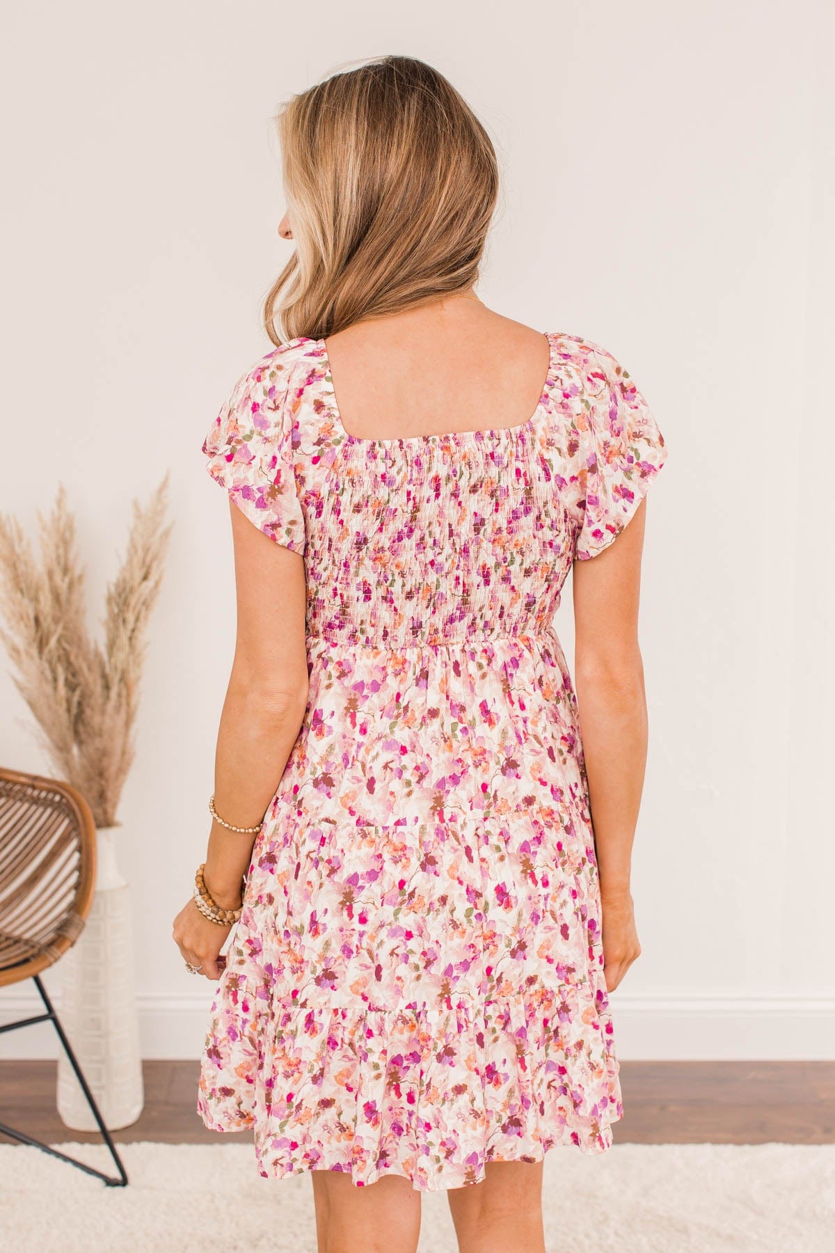 Pleasant Afternoon Mini Dress- Pink