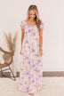 Clever Beauty Floral Maxi Dress- Lavender