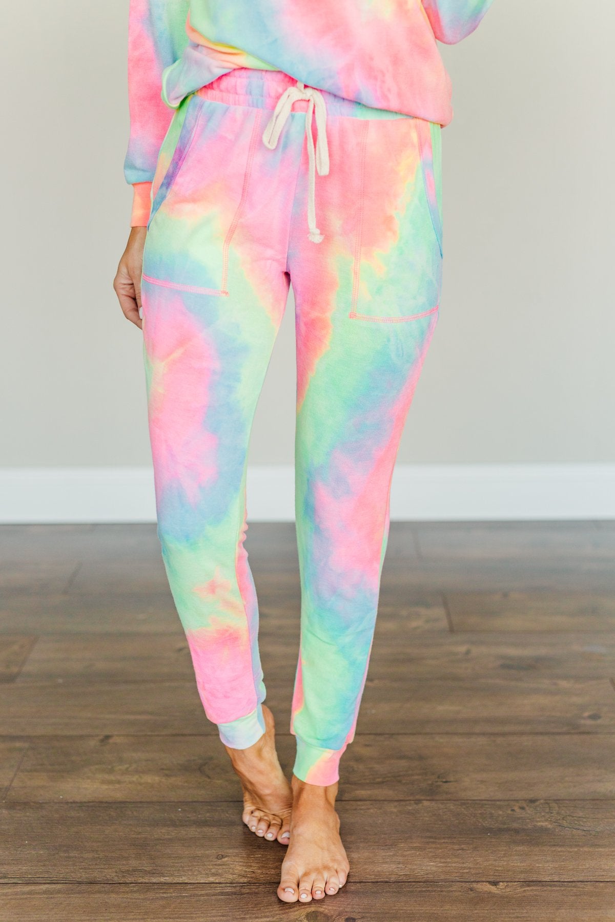 Rainbow tie dye sweatpants deals