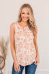 Opportunity Awaits Ribbed Tank- Light Coral