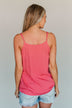 Summer Awaits Crochet Tank- Deep Coral
