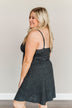Sunshine Serenity Sleeveless Dress- Heathered Black
