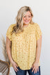 Flower Crown Dreams Smocked Blouse- Pale Yellow