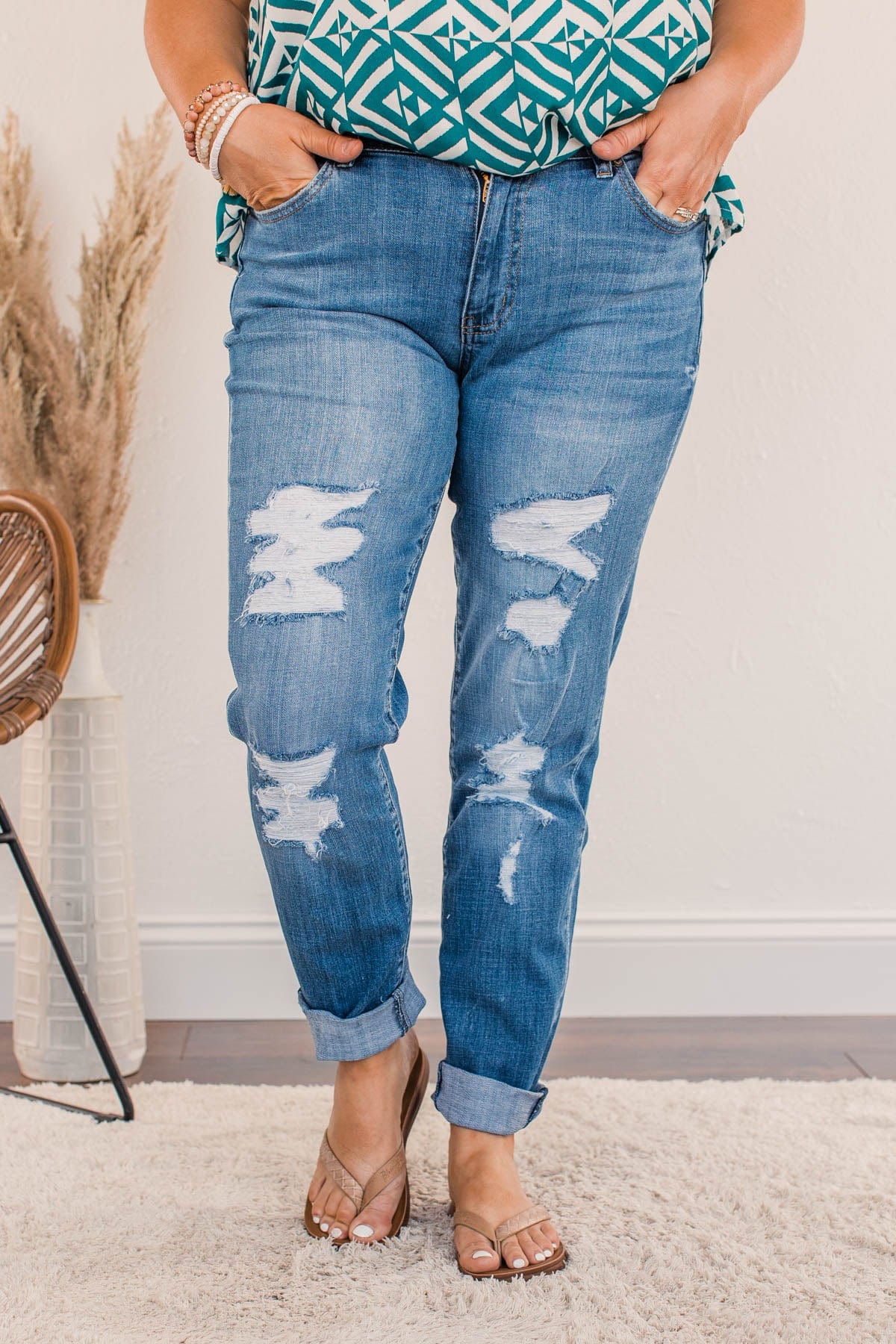 KanCan Ariana Raw Hem Skinny Jeans (0-22W) main image 1