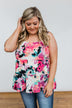 Wonderful For You Floral Babydoll Tank Top- Multi-Colored