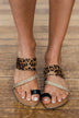Sugar Dawson Sandals- Black & Tan Leopard