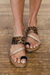 Sugar Dawson Sandals- Black & Tan Leopard