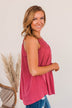 Festival Memories Crochet Tank- Rose Bud