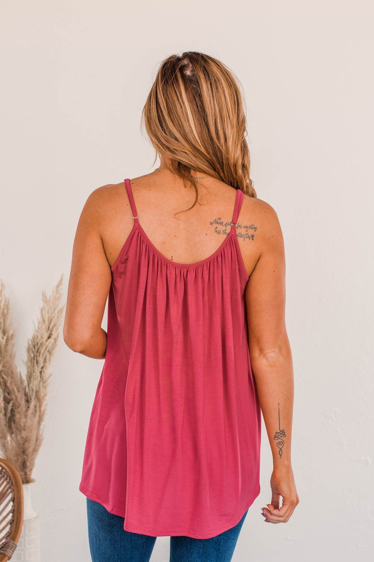 Festival Memories Crochet Tank- Rose Bud