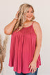 Festival Memories Crochet Tank- Rose Bud
