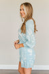 Got You On My Mind Floral Romper- Sky Blue