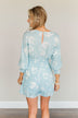 Got You On My Mind Floral Romper- Sky Blue