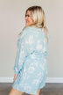 Got You On My Mind Floral Romper- Sky Blue