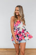 Wonderful For You Floral Babydoll Tank Top- Multi-Colored