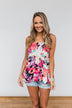 Wonderful For You Floral Babydoll Tank Top- Multi-Colored