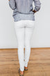 KanCan Button Fly Jeans- White Hope Wash