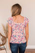 Dearest Rose Off-The-Shoulder Blouse- Pink