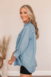 Don't Lose Focus Chambray Top- Light Wash
