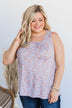 Making Daisy Chains Floral Tank Top- Baby Blue