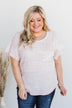 Mixing Things Up Knit Top- Pink & Ivory