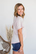 Mixing Things Up Knit Top- Pink & Ivory