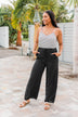 High Expectations Striped Jumpsuit- Black & White