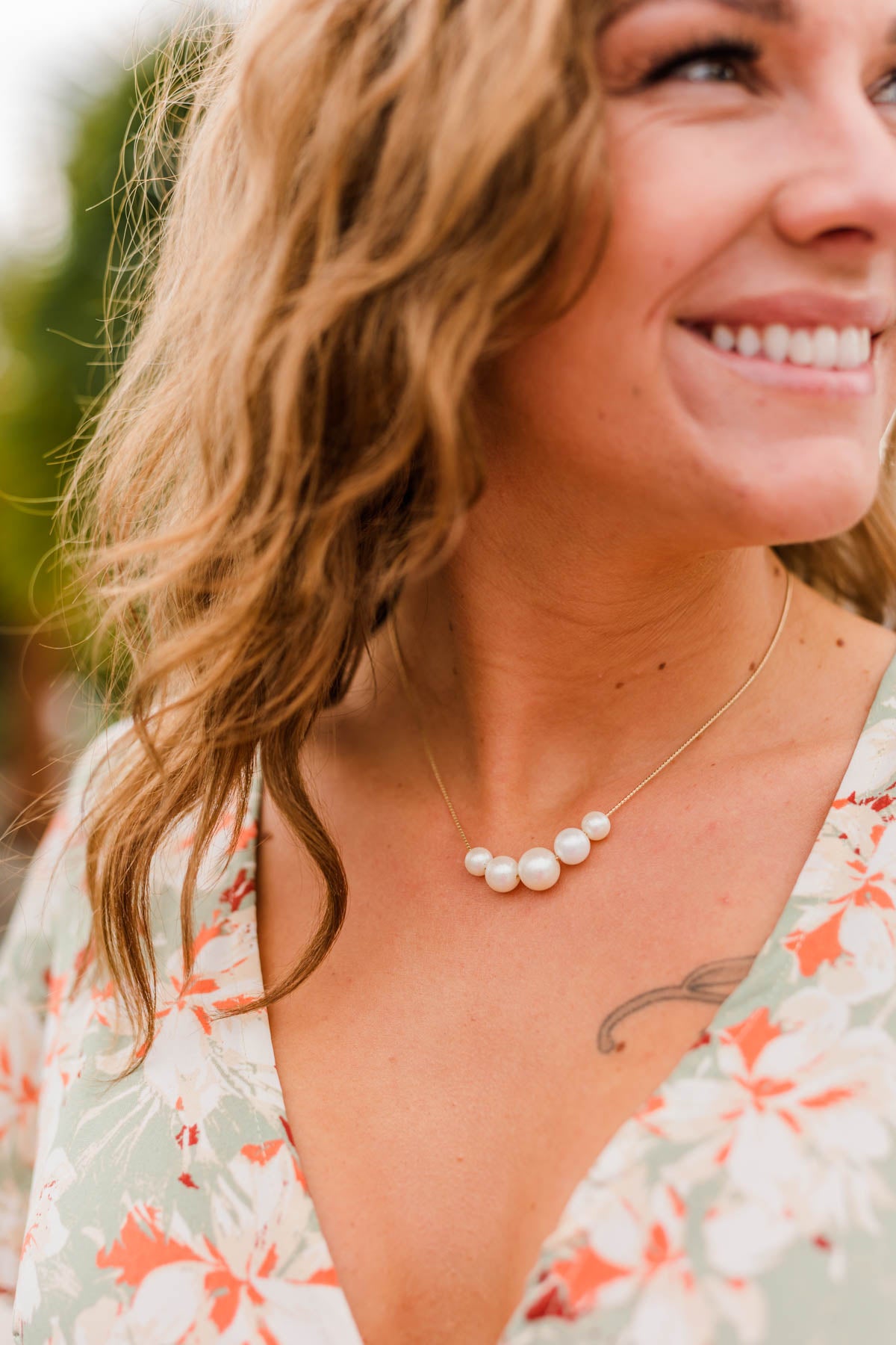 Pearls By The Sea Necklace- Gold
