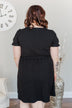 Sincere Smiles Smocked Knit Dress- Black