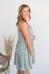Any Moment Now Mini Dress- Sage