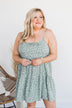 Any Moment Now Mini Dress- Sage