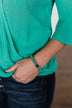 Single Glam Accent Bracelet- Green