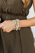 Charming Beauty Bracelet Set- Gold & Ivory