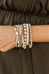 Charming Beauty Bracelet Set- Gold & Ivory