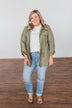 Care About You Lightweight Jacket- Olive
