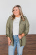 Care About You Lightweight Jacket- Olive