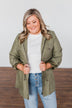Care About You Lightweight Jacket- Olive