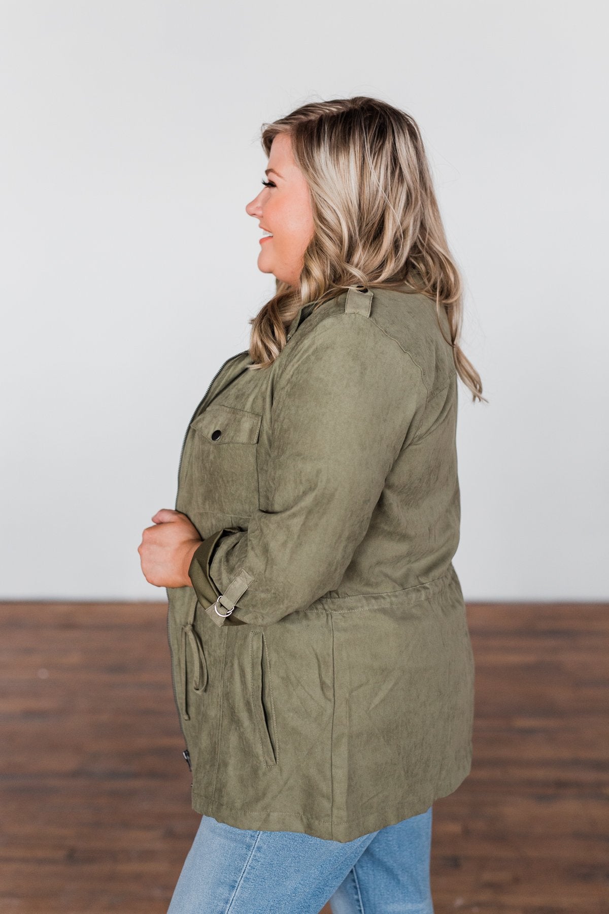 Care About You Lightweight Jacket- Olive