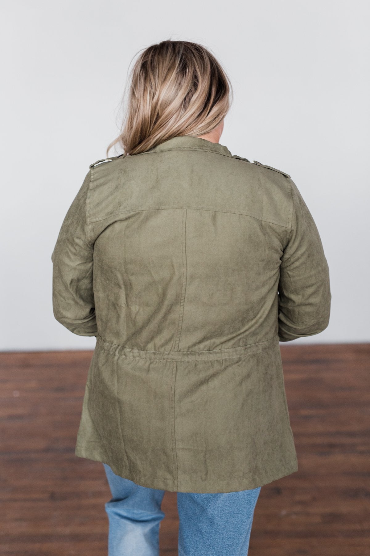 Care About You Lightweight Jacket- Olive