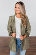 Care About You Lightweight Jacket- Olive