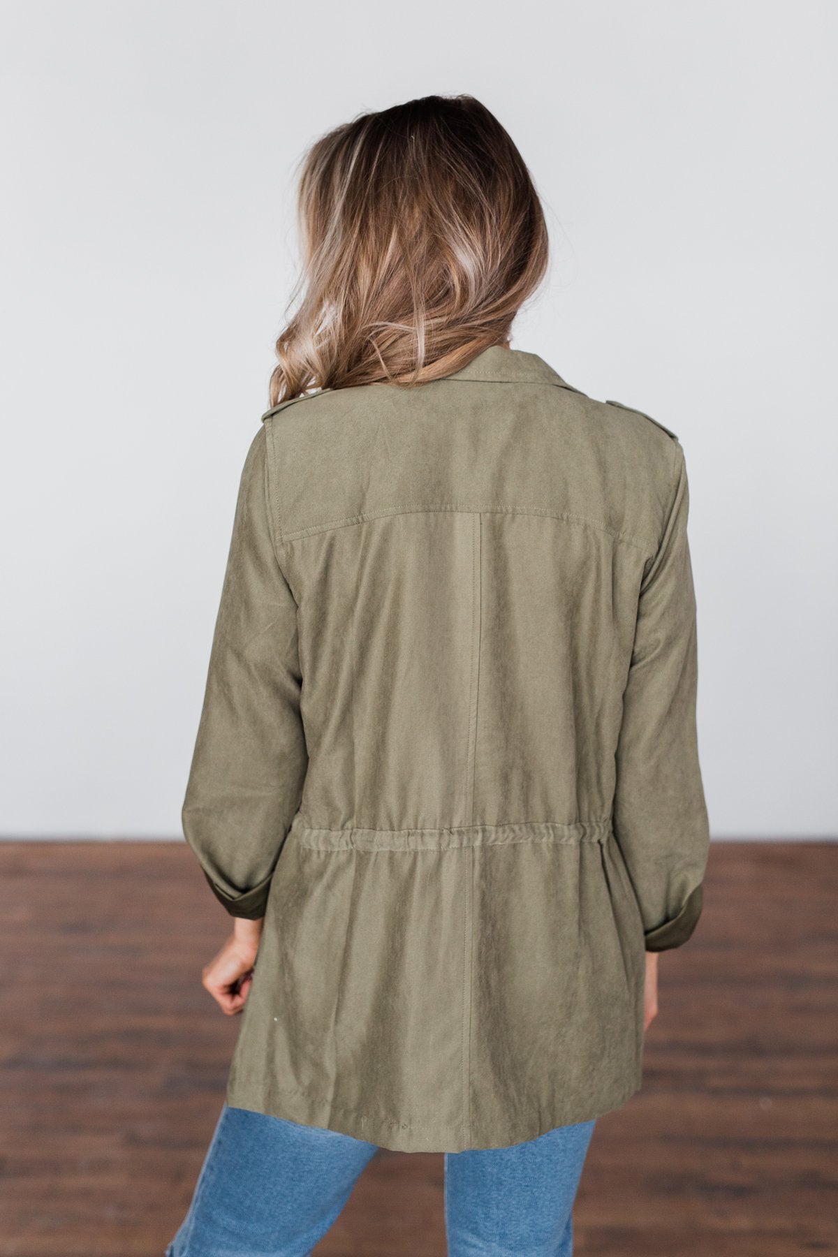 Care About You Lightweight Jacket- Olive