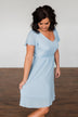 Here We Go Again Dress- Baby Blue