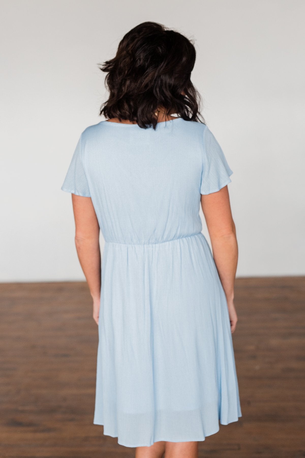 Here We Go Again Dress- Baby Blue