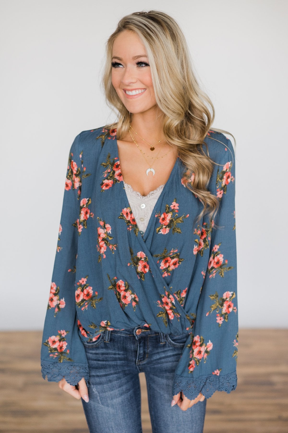 One Last Change Floral Top