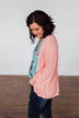 The Perfect Knit Cardigan- Salmon Pink