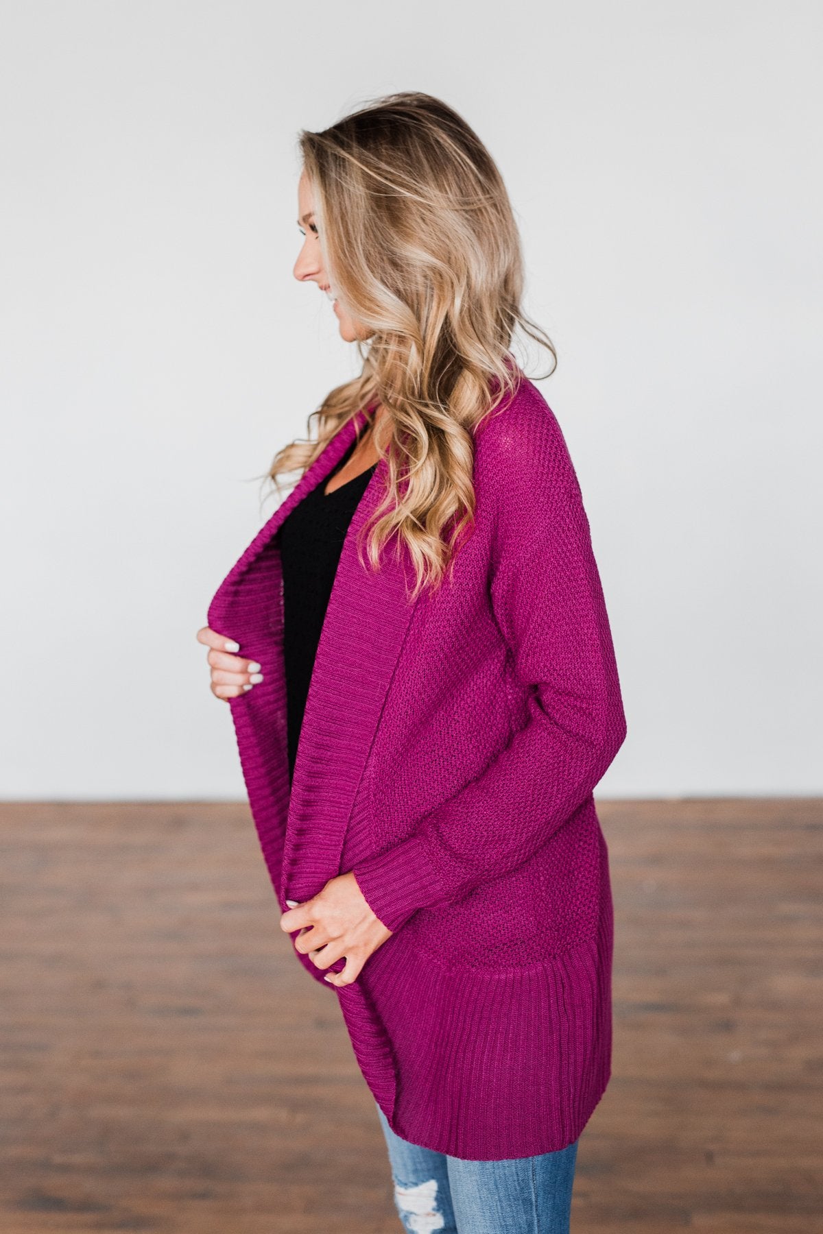 Cardigan magenta store