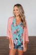How Lovely Floral Tank Top- Blue