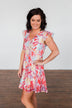 In My Dreams Tie Dye Ruffle Dress- Multi-Colored